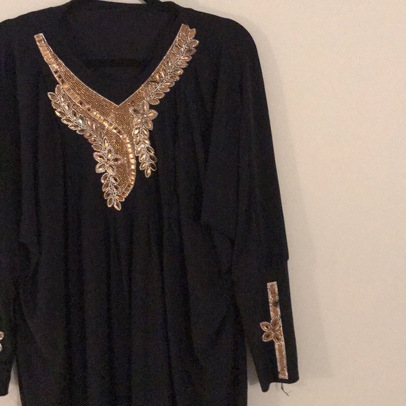 Black Abaya (Long Sleeve) - Picture 3 of 3